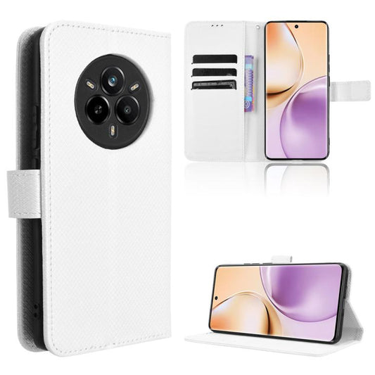 Diamond Texture Leather Phone Case, For Realme 14 Pro 5G, For Realme C75 4G, For Realme GT 7 Pro 5G, For Realme 13+ 5G Global, For Realme 13 Pro 5G / 13 Pro+ 5G, For Realme GT 6 / GT 6T / GT Neo6, For Realme C63 4G / C61 4G / Narzo N63 4G              ...