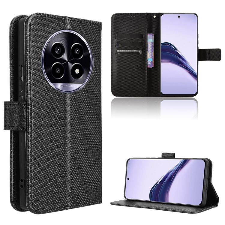 Diamond Texture Leather Phone Case, For Realme C71 4G, For Realme GT 7 5G, For Realme 14x 5G Malaysia / V70, For Realme 14 5G, For Realme P3 Ultra 5G, For Realme P3 5G / Neo7x 5G, For Realme 14 Pro Lite 5G, For Realme P3 Pro 5G, For Realme 14 Pro+ 5G