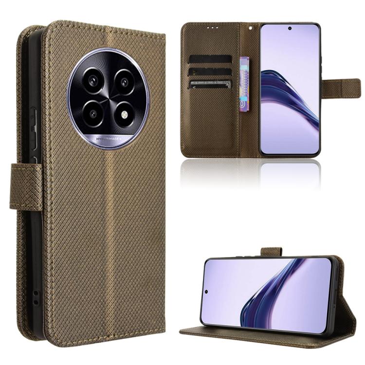 Diamond Texture Leather Phone Case, For Realme C71 4G, For Realme GT 7 5G, For Realme 14x 5G Malaysia / V70, For Realme 14 5G, For Realme P3 Ultra 5G, For Realme P3 5G / Neo7x 5G, For Realme 14 Pro Lite 5G, For Realme P3 Pro 5G, For Realme 14 Pro+ 5G