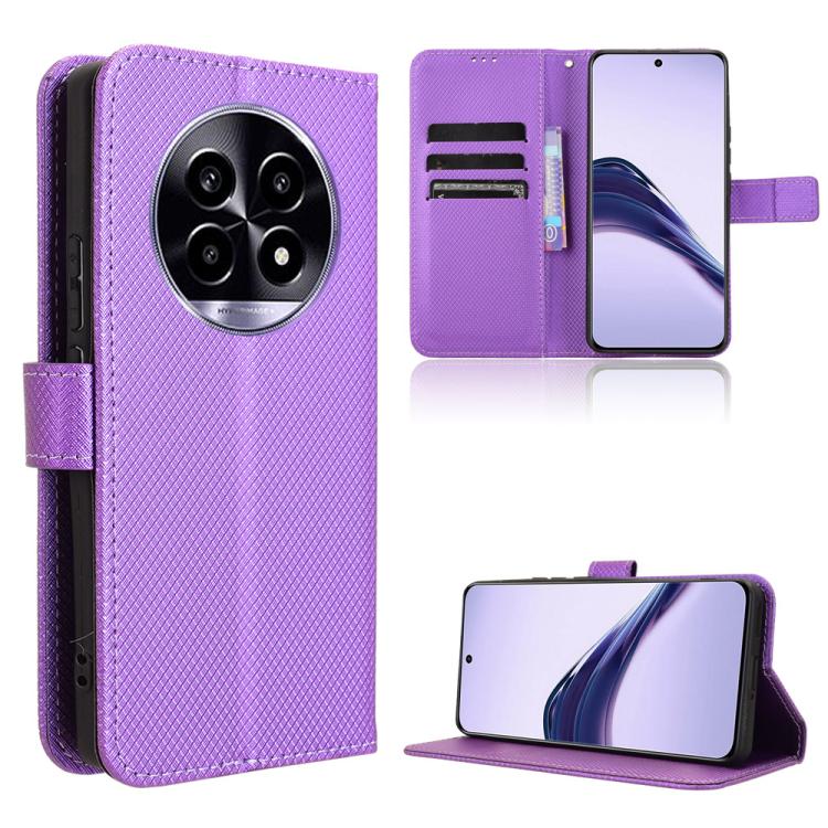 Diamond Texture Leather Phone Case, For Realme C71 4G, For Realme GT 7 5G, For Realme 14x 5G Malaysia / V70, For Realme 14 5G, For Realme P3 Ultra 5G, For Realme P3 5G / Neo7x 5G, For Realme 14 Pro Lite 5G, For Realme P3 Pro 5G, For Realme 14 Pro+ 5G