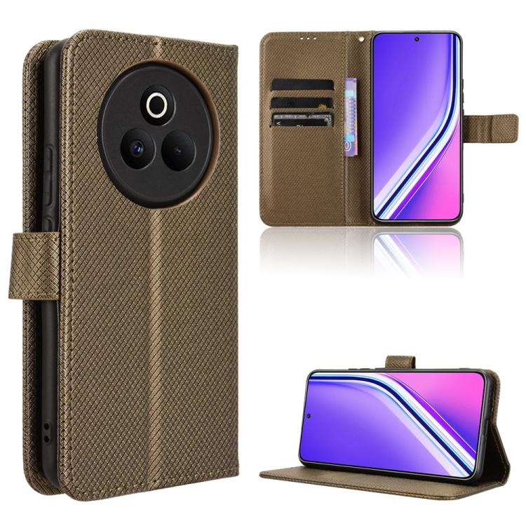 Diamond Texture Leather Phone Case, For Realme C71 4G, For Realme GT 7 5G, For Realme 14x 5G Malaysia / V70, For Realme 14 5G, For Realme P3 Ultra 5G, For Realme P3 5G / Neo7x 5G, For Realme 14 Pro Lite 5G, For Realme P3 Pro 5G, For Realme 14 Pro+ 5G