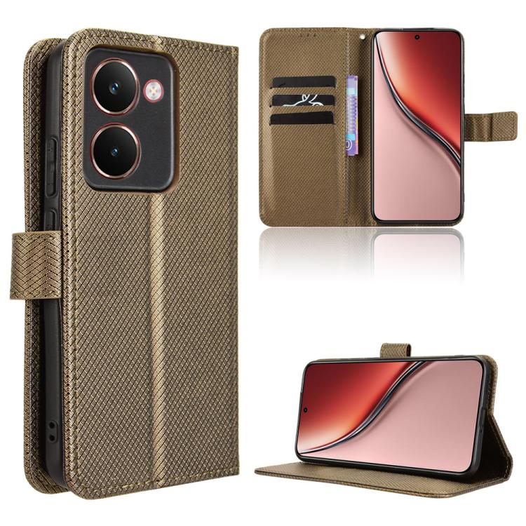 Diamond Texture Leather Phone Case, For Realme C71 4G, For Realme GT 7 5G, For Realme 14x 5G Malaysia / V70, For Realme 14 5G, For Realme P3 Ultra 5G, For Realme P3 5G / Neo7x 5G, For Realme 14 Pro Lite 5G, For Realme P3 Pro 5G, For Realme 14 Pro+ 5G
