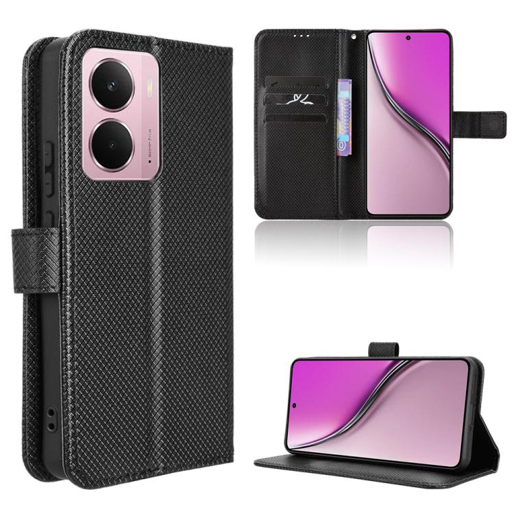 Diamond Texture Leather Phone Case, For Realme C71 4G, For Realme GT 7 5G, For Realme 14x 5G Malaysia / V70, For Realme 14 5G, For Realme P3 Ultra 5G, For Realme P3 5G / Neo7x 5G, For Realme 14 Pro Lite 5G, For Realme P3 Pro 5G, For Realme 14 Pro+ 5G