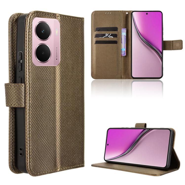 Diamond Texture Leather Phone Case, For Realme C71 4G, For Realme GT 7 5G, For Realme 14x 5G Malaysia / V70, For Realme 14 5G, For Realme P3 Ultra 5G, For Realme P3 5G / Neo7x 5G, For Realme 14 Pro Lite 5G, For Realme P3 Pro 5G, For Realme 14 Pro+ 5G
