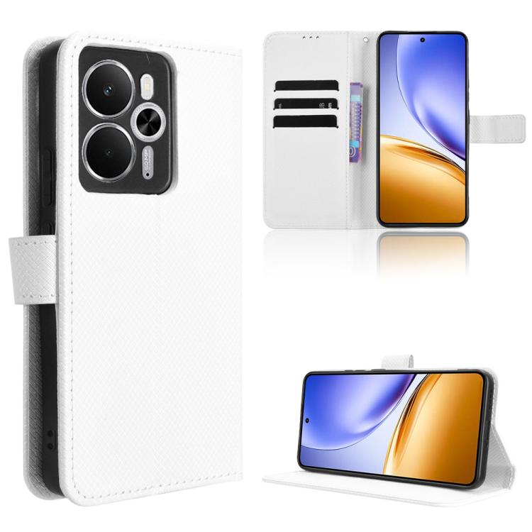 Diamond Texture Leather Phone Case, For Realme C71 4G, For Realme GT 7 5G, For Realme 14x 5G Malaysia / V70, For Realme 14 5G, For Realme P3 Ultra 5G, For Realme P3 5G / Neo7x 5G, For Realme 14 Pro Lite 5G, For Realme P3 Pro 5G, For Realme 14 Pro+ 5G