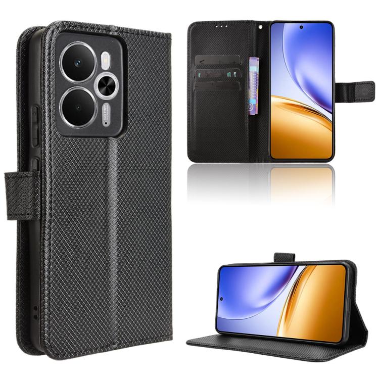 Diamond Texture Leather Phone Case, For Realme C71 4G, For Realme GT 7 5G, For Realme 14x 5G Malaysia / V70, For Realme 14 5G, For Realme P3 Ultra 5G, For Realme P3 5G / Neo7x 5G, For Realme 14 Pro Lite 5G, For Realme P3 Pro 5G, For Realme 14 Pro+ 5G