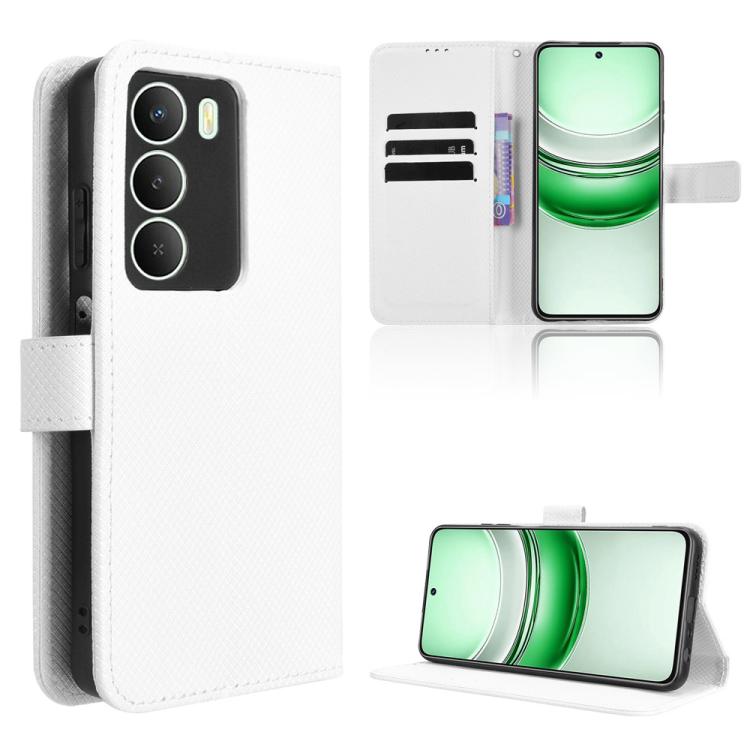 Diamond Texture Leather Phone Case, For Realme C71 4G, For Realme GT 7 5G, For Realme 14x 5G Malaysia / V70, For Realme 14 5G, For Realme P3 Ultra 5G, For Realme P3 5G / Neo7x 5G, For Realme 14 Pro Lite 5G, For Realme P3 Pro 5G, For Realme 14 Pro+ 5G
