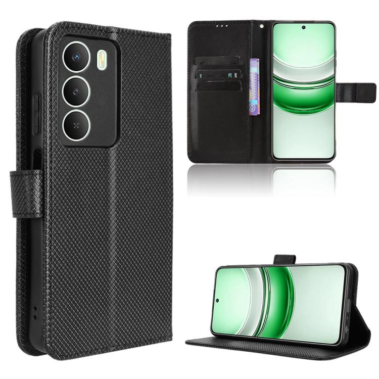 Diamond Texture Leather Phone Case, For Realme C71 4G, For Realme GT 7 5G, For Realme 14x 5G Malaysia / V70, For Realme 14 5G, For Realme P3 Ultra 5G, For Realme P3 5G / Neo7x 5G, For Realme 14 Pro Lite 5G, For Realme P3 Pro 5G, For Realme 14 Pro+ 5G