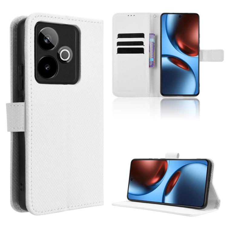 Diamond Texture Leather Phone Case, For Realme C71 4G, For Realme GT 7 5G, For Realme 14x 5G Malaysia / V70, For Realme 14 5G, For Realme P3 Ultra 5G, For Realme P3 5G / Neo7x 5G, For Realme 14 Pro Lite 5G, For Realme P3 Pro 5G, For Realme 14 Pro+ 5G
