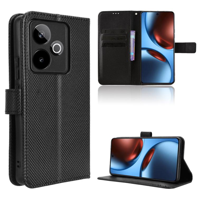 Diamond Texture Leather Phone Case, For Realme C71 4G, For Realme GT 7 5G, For Realme 14x 5G Malaysia / V70, For Realme 14 5G, For Realme P3 Ultra 5G, For Realme P3 5G / Neo7x 5G, For Realme 14 Pro Lite 5G, For Realme P3 Pro 5G, For Realme 14 Pro+ 5G