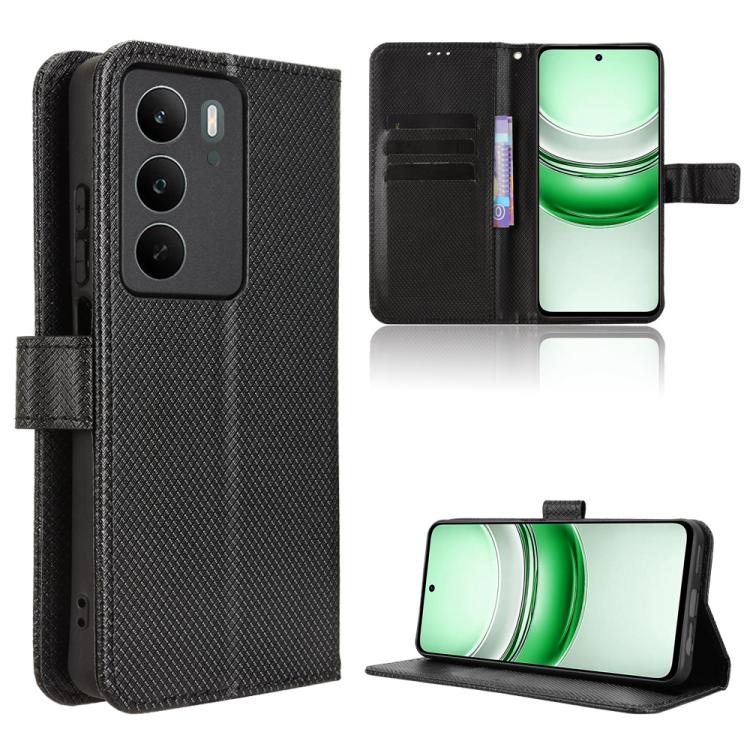Diamond Texture Leather Phone Case, For Realme C71 4G, For Realme GT 7 5G, For Realme 14x 5G Malaysia / V70, For Realme 14 5G, For Realme P3 Ultra 5G, For Realme P3 5G / Neo7x 5G, For Realme 14 Pro Lite 5G, For Realme P3 Pro 5G, For Realme 14 Pro+ 5G