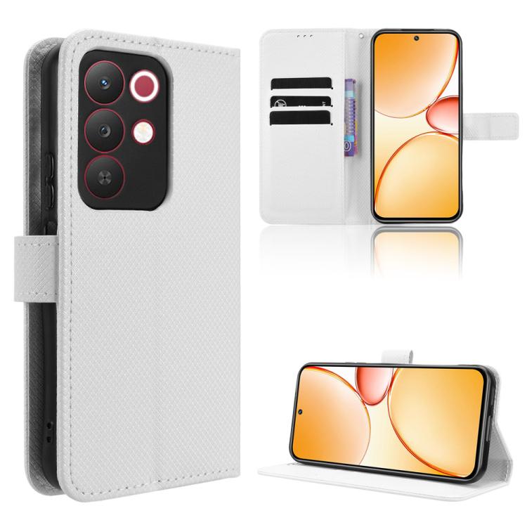 Diamond Texture Leather Phone Case, For Realme C100 4G, For Realme C83 5G / P4 Lite 5G, For Realme P4 Power 5G, For Realme Note 80 4G, For Realme 16 5G, For Realme 16 Pro+ 5G, For Realme 16 Pro 5G, For Realme P4x 5G, For Realme 15x 5G India / C85 5G