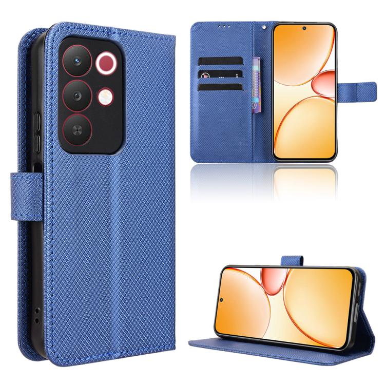 Diamond Texture Leather Phone Case, For Realme C100 4G, For Realme C83 5G / P4 Lite 5G, For Realme P4 Power 5G, For Realme Note 80 4G, For Realme 16 5G, For Realme 16 Pro+ 5G, For Realme 16 Pro 5G, For Realme P4x 5G, For Realme 15x 5G India / C85 5G