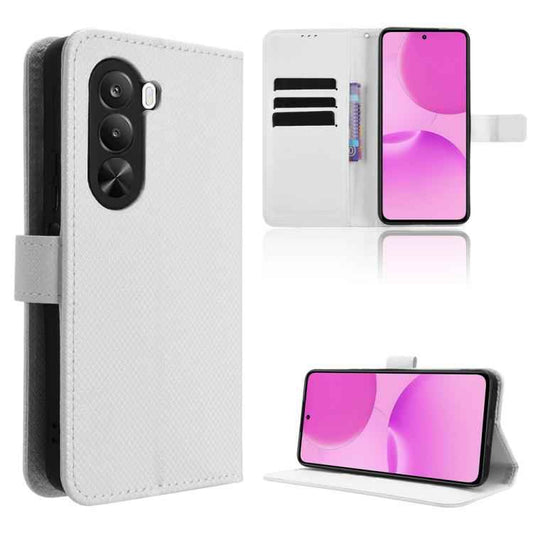 Diamond Texture Leather Phone Case, For Realme P4x 5G, For Realme 15x 5G India / C85 5G, For Realme C85 Pro 4G, For Realme P4 Pro 5G, For Realme P4 5G, For Realme 15T 5G, For Realme C71 4G India / Note 70T 4G, For Realme 15 5G / 15 Pro 5G              ...