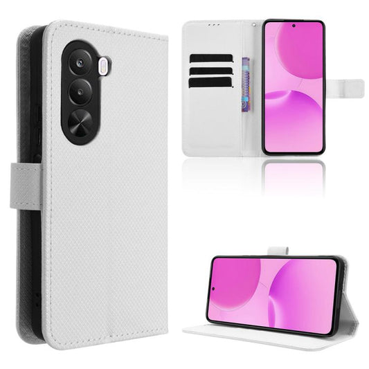 Diamond Texture Leather Phone Case, For Realme P4x 5G, For Realme 15x 5G India / C85 5G, For Realme C85 Pro 4G, For Realme P4 Pro 5G, For Realme P4 5G, For Realme 15T 5G, For Realme C71 4G India / Note 70T 4G, For Realme 15 5G / 15 Pro 5G              ...