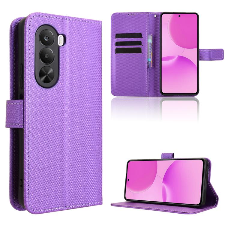 Diamond Texture Leather Phone Case, For Realme C100 4G, For Realme C83 5G / P4 Lite 5G, For Realme P4 Power 5G, For Realme Note 80 4G, For Realme 16 5G, For Realme 16 Pro+ 5G, For Realme 16 Pro 5G, For Realme P4x 5G, For Realme 15x 5G India / C85 5G