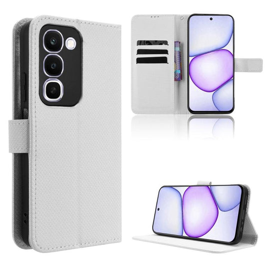 Diamond Texture Leather Phone Case, For Realme C100 4G, For Realme C83 5G / P4 Lite 5G, For Realme P4 Power 5G, For Realme Note 80 4G, For Realme 16 5G, For Realme 16 Pro+ 5G, For Realme 16 Pro 5G, For Realme P4x 5G, For Realme 15x 5G India / C85 5G
