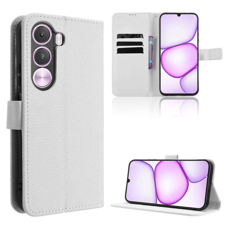 Diamond Texture Leather Phone Case, For Realme 16T 5G, For Realme C100i 4G / C100x 4G, For Realme C100 4G, For Realme C83 5G / P4 Lite 5G, For Realme P4 Power 5G, For Realme Note 80 4G, For Realme 16 5G, For Realme 16 Pro+ 5G, For Realme 16 Pro 5G