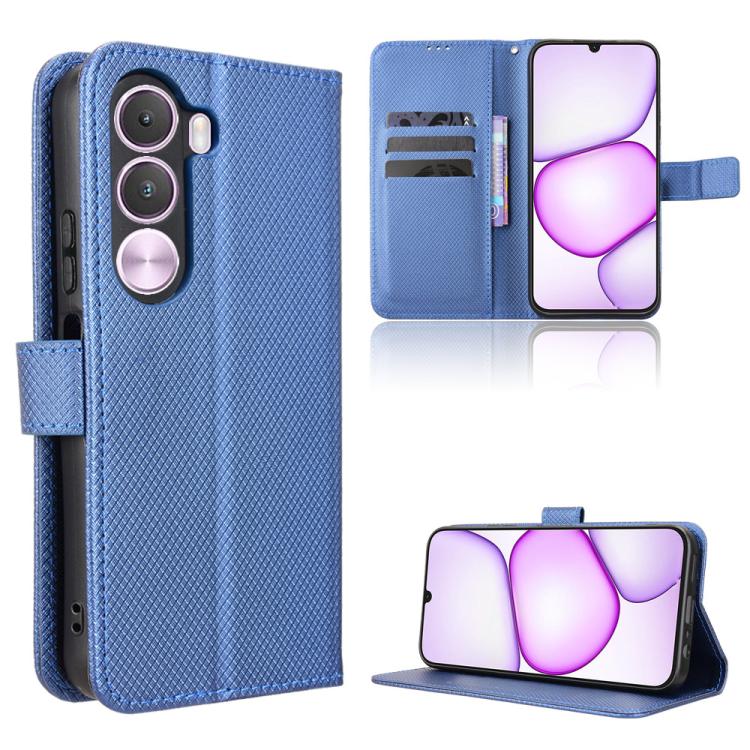 Diamond Texture Leather Phone Case, For Realme 16T 5G, For Realme C100i 4G / C100x 4G, For Realme C100 4G, For Realme C83 5G / P4 Lite 5G, For Realme P4 Power 5G, For Realme Note 80 4G, For Realme 16 5G, For Realme 16 Pro+ 5G, For Realme 16 Pro 5G
