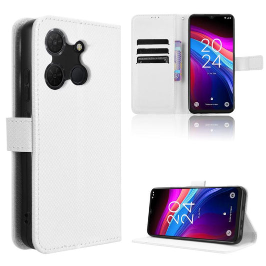 Diamond Texture Leather Phone Case, For TCL 503, For TCL 50 NxtPaper 5G, For TCL 50 LE, For TCL 50 XL 5G, For TCL 50 5G, For TCL 50 SE 4G, For TCL 501 4G, For TCL 505 4G, For TCL 502