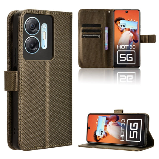 Diamond Texture Leather Phone Case, For Infinix Note 40 Pro 5G, For Infinix Note 40 4G, For Infinix Hot 40 4G, For Infinix Hot 40i 4G, For Infinix Smart 8, For Infinix Zero 30 4G, For Infinix Zero 30 5G, For Infinix GT 10 Pro, For Infinix Hot 30 5G X6832