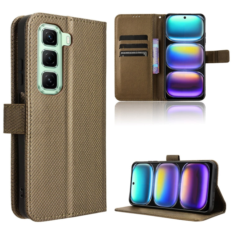 Diamond Texture Leather Phone Case, For Infinix Note 50 Pro+, For Infinix Note 50 4G / Note 50 Pro 4G, For Infinix Hot 50 Pro 4G, For Infinix Hot 50i 4G / Smart 9 4G, For Infinix Hot 50 Pro+ 4G, For Infinix Hot 50 4G, For Infinix Hot 50 5G             ...