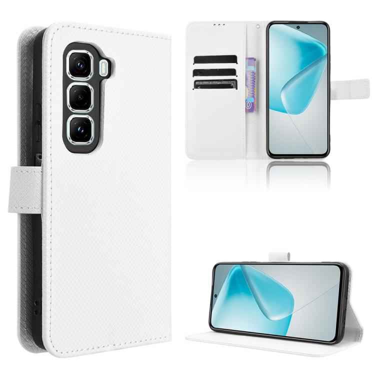 Diamond Texture Leather Phone Case, For Infinix Note 50 Pro+, For Infinix Note 50 4G / Note 50 Pro 4G, For Infinix Hot 50 Pro 4G, For Infinix Hot 50i 4G / Smart 9 4G, For Infinix Hot 50 Pro+ 4G, For Infinix Hot 50 4G, For Infinix Hot 50 5G             ...