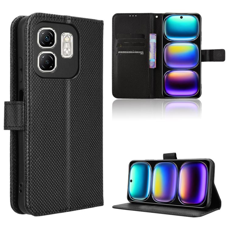 Diamond Texture Leather Phone Case, For Infinix Hot 50i 4G / Smart 9 4G, For Infinix Hot 50 Pro+ 4G, For Infinix Hot 50 4G, For Infinix Hot 50 5G, For Infinix Zero 40 5G, For Infinix Zero 40 4G, For Infinix Note 40X 5G, For Infinix Note 40 5G          ...