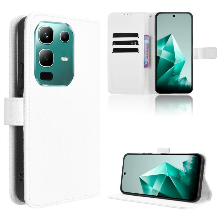 Diamond Texture Leather Phone Case, For Infinix Smart 10 / Tecno Pop 10 4G, For Infinix Hot 60i 5G / Tecno Spark Go 5G, For Infinix Hot 60i 4G / Hot 60 5G, For Infinix Hot 60 Pro+ 4G, For Infinix Hot 60 Pro 4G, For Infinix Smart 10 Plus 4G             ...