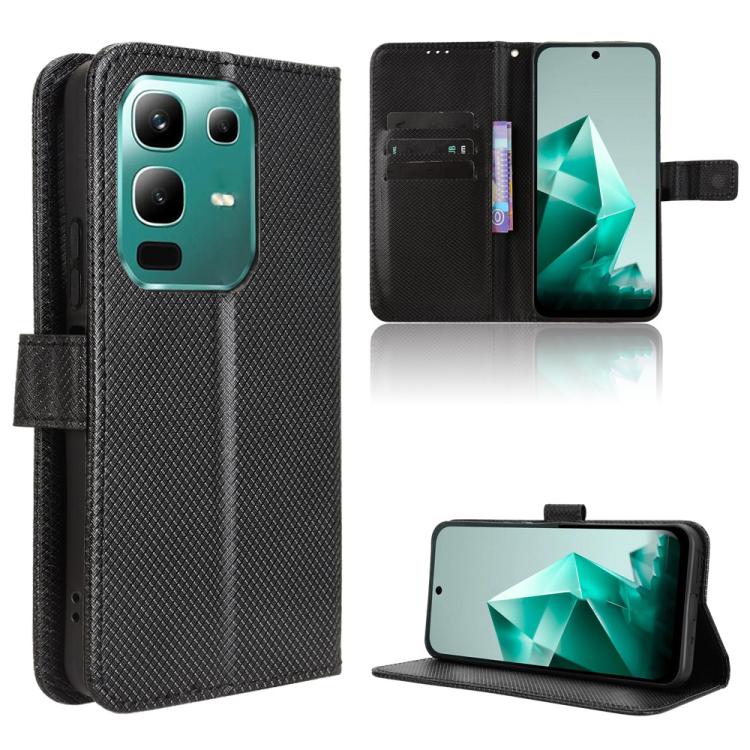 Diamond Texture Leather Phone Case, For Infinix Smart 10 Plus 4G, For Infinix Smart 10 / Tecno Pop 10 4G, For Infinix GT 30 Pro 5G, For Infinix Note 50s 5G, For Infinix Note 50x 5G, For Infinix Note 50 Pro+, For Infinix Note 50 4G / Note 50 Pro 4G     ...