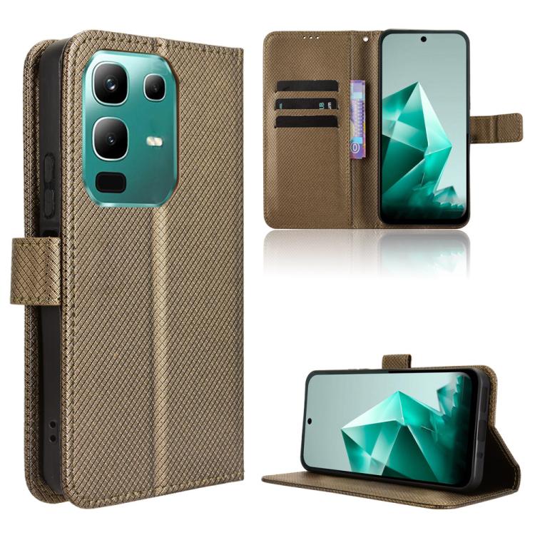 Diamond Texture Leather Phone Case, For Infinix Smart 10 Plus 4G, For Infinix Smart 10 / Tecno Pop 10 4G, For Infinix GT 30 Pro 5G, For Infinix Note 50s 5G, For Infinix Note 50x 5G, For Infinix Note 50 Pro+, For Infinix Note 50 4G / Note 50 Pro 4G     ...