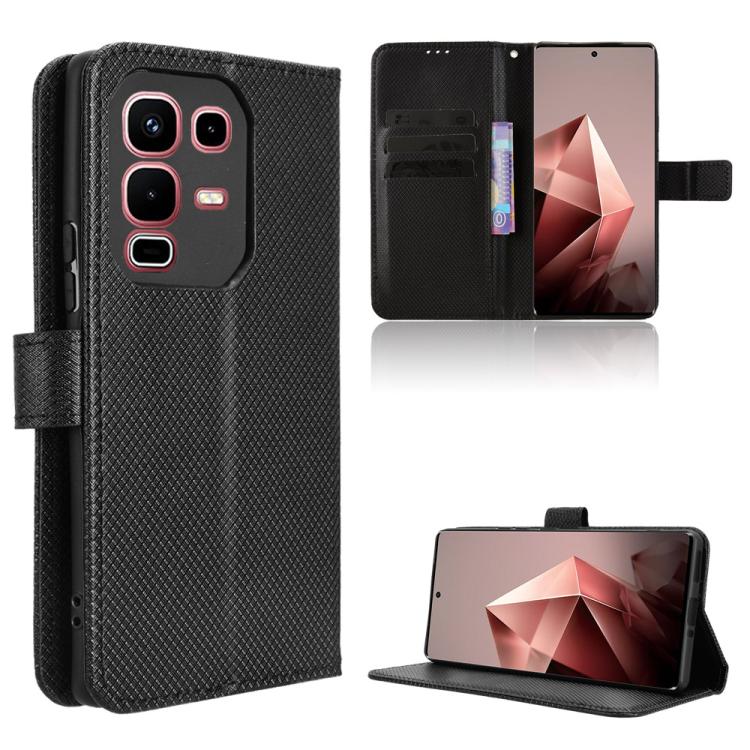 Diamond Texture Leather Phone Case, For Infinix Smart 10 / Tecno Pop 10 4G, For Infinix Hot 60i 5G / Tecno Spark Go 5G, For Infinix Hot 60i 4G / Hot 60 5G, For Infinix Hot 60 Pro+ 4G, For Infinix Hot 60 Pro 4G, For Infinix Smart 10 Plus 4G             ...