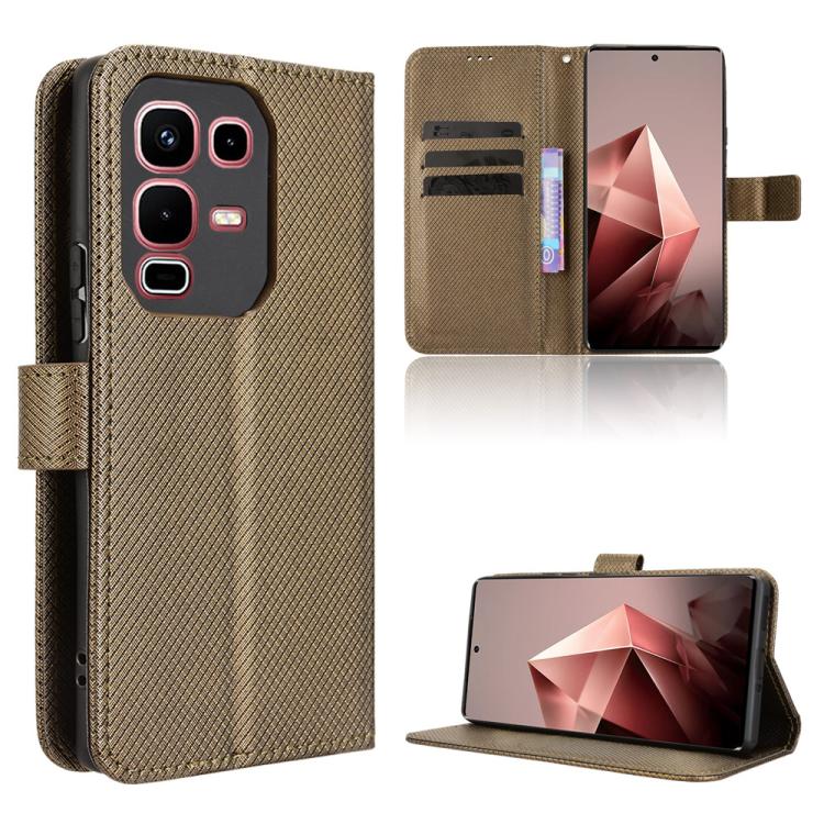Diamond Texture Leather Phone Case, For Infinix Smart 10 Plus 4G, For Infinix Smart 10 / Tecno Pop 10 4G, For Infinix GT 30 Pro 5G, For Infinix Note 50s 5G, For Infinix Note 50x 5G, For Infinix Note 50 Pro+, For Infinix Note 50 4G / Note 50 Pro 4G     ...