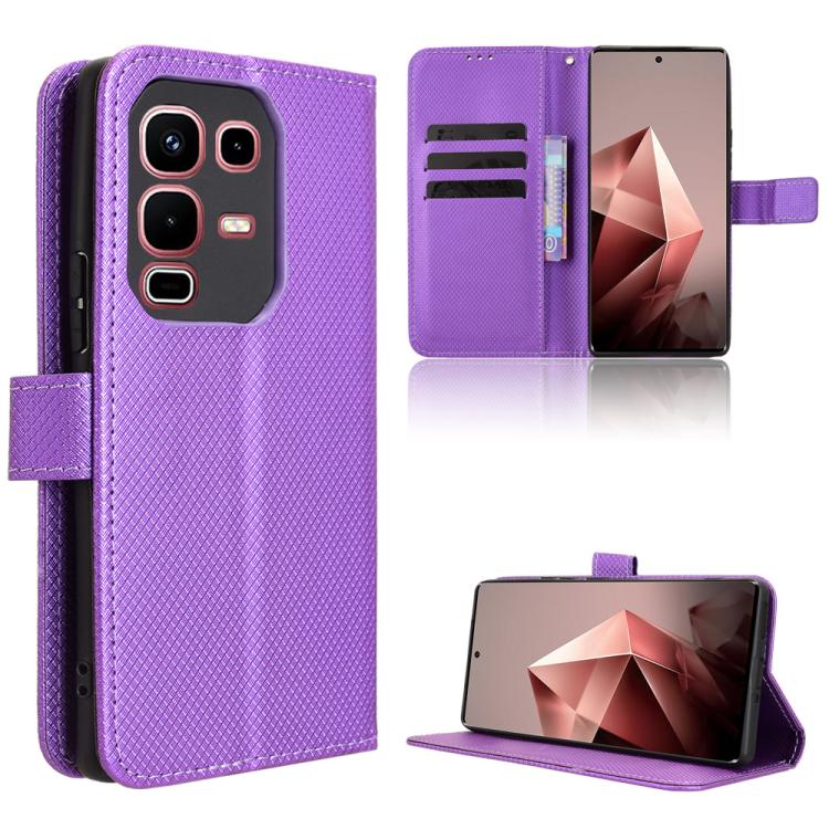 Diamond Texture Leather Phone Case, For Infinix Smart 10 Plus 4G, For Infinix Smart 10 / Tecno Pop 10 4G, For Infinix GT 30 Pro 5G, For Infinix Note 50s 5G, For Infinix Note 50x 5G, For Infinix Note 50 Pro+, For Infinix Note 50 4G / Note 50 Pro 4G     ...