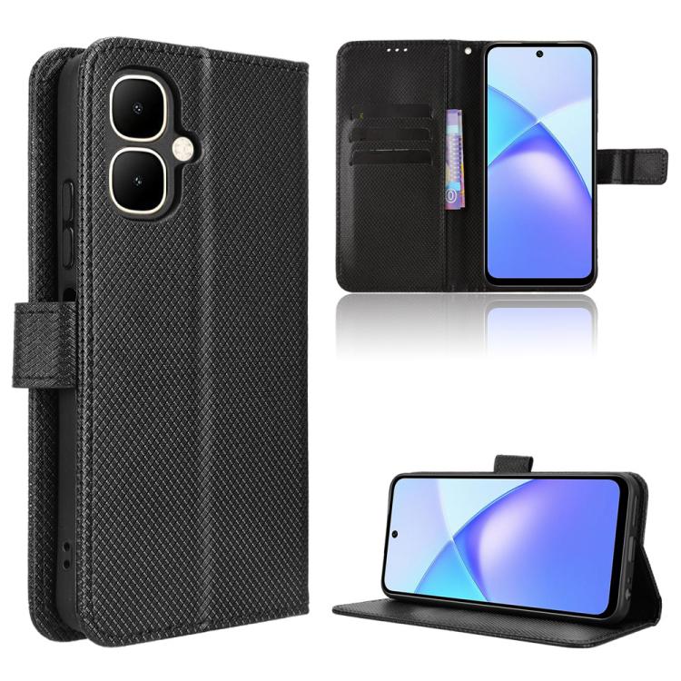 Diamond Texture Leather Phone Case, For Infinix Smart 10 Plus 4G, For Infinix Smart 10 / Tecno Pop 10 4G, For Infinix GT 30 Pro 5G, For Infinix Note 50s 5G, For Infinix Note 50x 5G, For Infinix Note 50 Pro+, For Infinix Note 50 4G / Note 50 Pro 4G     ...