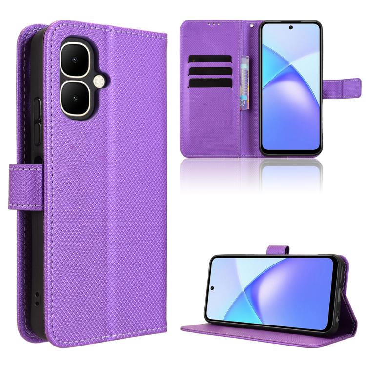 Diamond Texture Leather Phone Case, For Infinix Smart 10 Plus 4G, For Infinix Smart 10 / Tecno Pop 10 4G, For Infinix GT 30 Pro 5G, For Infinix Note 50s 5G, For Infinix Note 50x 5G, For Infinix Note 50 Pro+, For Infinix Note 50 4G / Note 50 Pro 4G     ...