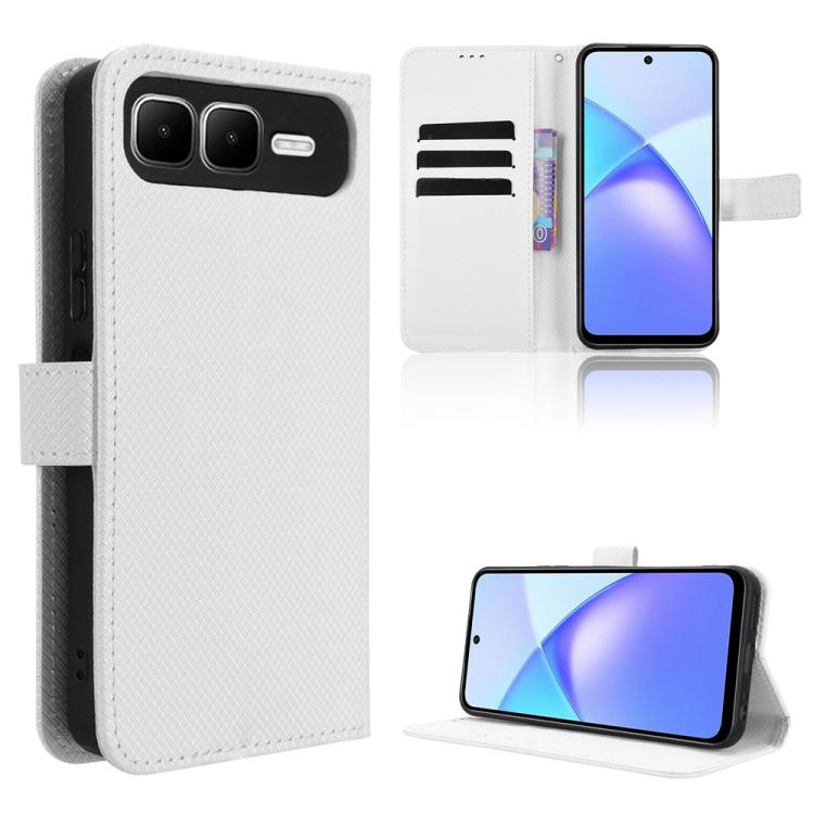 Diamond Texture Leather Phone Case, For Infinix Smart 10 / Tecno Pop 10 4G, For Infinix Hot 60i 5G / Tecno Spark Go 5G, For Infinix Hot 60i 4G / Hot 60 5G, For Infinix Hot 60 Pro+ 4G, For Infinix Hot 60 Pro 4G, For Infinix Smart 10 Plus 4G             ...