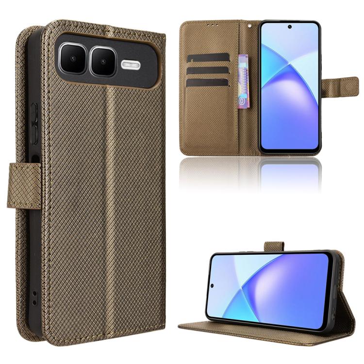 Diamond Texture Leather Phone Case, For Infinix Smart 10 Plus 4G, For Infinix Smart 10 / Tecno Pop 10 4G, For Infinix GT 30 Pro 5G, For Infinix Note 50s 5G, For Infinix Note 50x 5G, For Infinix Note 50 Pro+, For Infinix Note 50 4G / Note 50 Pro 4G     ...