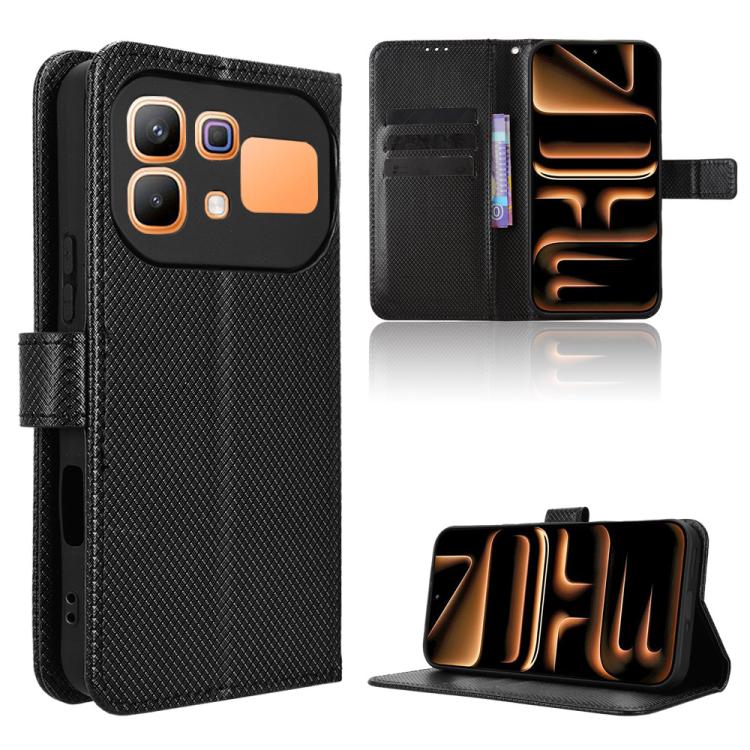 Diamond Texture Leather Phone Case, For Infinix GT 50 Pro 5G, For Infinix Note 60 Ultra 5G, For Infinix Note Edge 5G, For Infinix Smart 20 4G, For Infinix Note 60 / 60 Pro 5G, For Infinix Hot 60i 5G / Tecno Spark Go 5G, For Infinix Hot 60i 4G / Hot 60 ...
