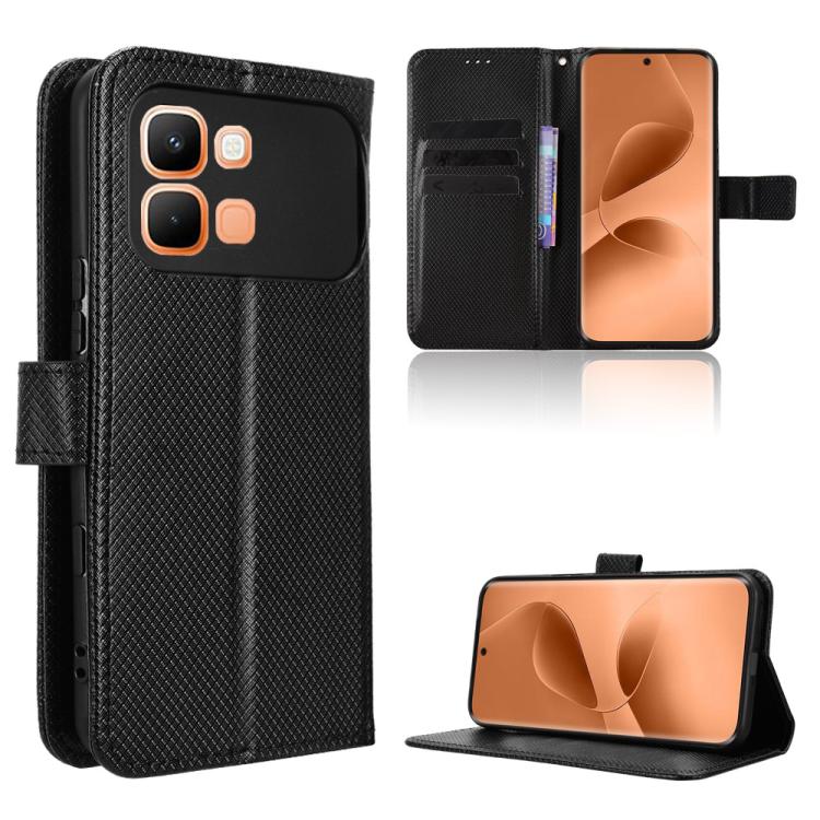 Diamond Texture Leather Phone Case, For Infinix GT 50 Pro 5G, For Infinix Hot 70 4G, For Infinix Note 60 Ultra 5G, For Infinix Note Edge 5G, For Infinix Smart 20 4G, For Infinix Note 60 / 60 Pro 5G, For Infinix Hot 60i 5G / Tecno Spark Go 5G           ...