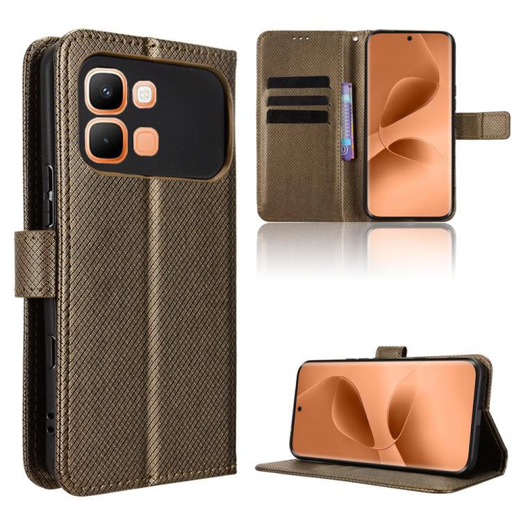 Diamond Texture Leather Phone Case, For Infinix GT 50 Pro 5G, For Infinix Hot 70 4G, For Infinix Note 60 Ultra 5G, For Infinix Note Edge 5G, For Infinix Smart 20 4G, For Infinix Note 60 / 60 Pro 5G, For Infinix Hot 60i 5G / Tecno Spark Go 5G           ...