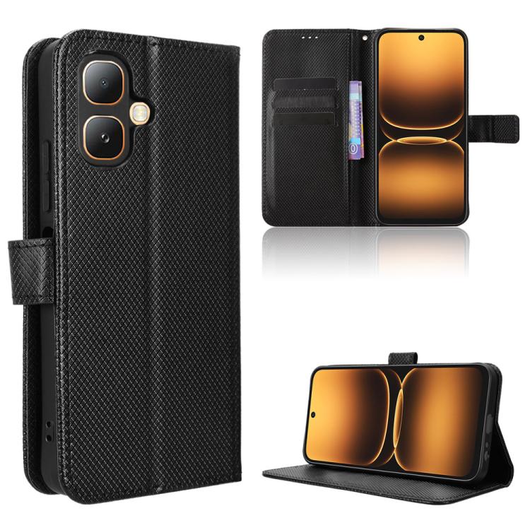 Diamond Texture Leather Phone Case, For Infinix GT 50 Pro 5G, For Infinix Note 60 Ultra 5G, For Infinix Note Edge 5G, For Infinix Smart 20 4G, For Infinix Note 60 / 60 Pro 5G, For Infinix Hot 60i 5G / Tecno Spark Go 5G, For Infinix Hot 60i 4G / Hot 60 ...