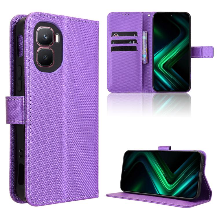 Diamond Texture Leather Phone Case, For Infinix GT 50 Pro 5G, For Infinix Hot 70 4G, For Infinix Note 60 Ultra 5G, For Infinix Note Edge 5G, For Infinix Smart 20 4G, For Infinix Note 60 / 60 Pro 5G, For Infinix Hot 60i 5G / Tecno Spark Go 5G           ...