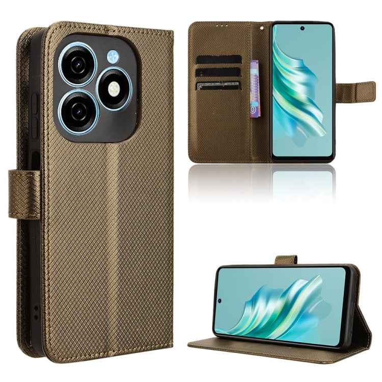 Diamond Texture Leather Phone Case, For Tecno Spark 20 Pro+ 4G, For Tecno Spark 20 Pro 4G, For Tecno Spark Go 2024, For Tecno Spark 20 4G, For Tecno Pova 5 Pro, For Tecno Pova Neo 3, For Tenco Pova 5, For Tecno Camon 20 Premier 5G                      ...