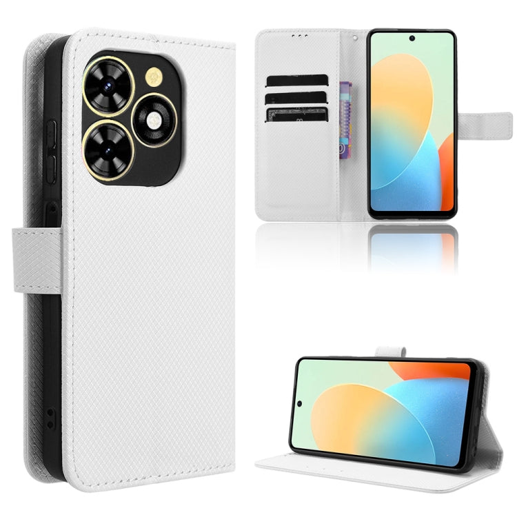 Diamond Texture Leather Phone Case, For Tecno Pova 6 Pro 5G, For Tecno Spark 20 Pro+ 4G, For Tecno Spark 20 Pro 4G, For Tecno Spark Go 2024, For Tecno Spark 20 4G, For Tecno Pova 5 Pro, For Tecno Pova Neo 3, For Tenco Pova 5, For Tecno Camon 20 Premier 5G