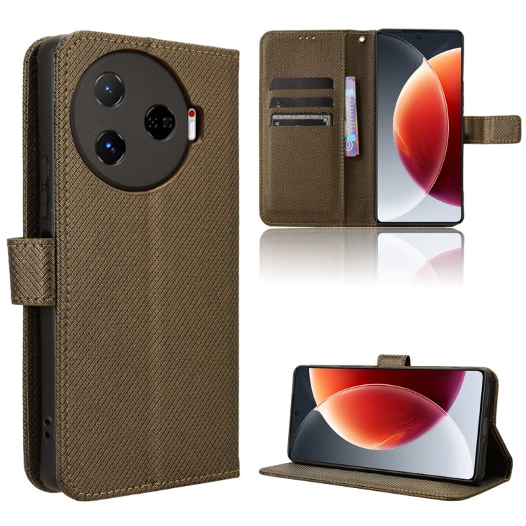 Diamond Texture Leather Phone Case, For Tecno Camon 30 Premier 5G, For Tecno Pova 6 Neo 4G, For Tecno Pova 6 4G, For Tecno Camon 30 Pro 5G, For Tecno Camon 30 5G / 4G, For Tecno Pova 6 Pro 5G, For Tecno Spark 20 Pro+ 4G, For Tecno Spark 20 Pro 4G      ...