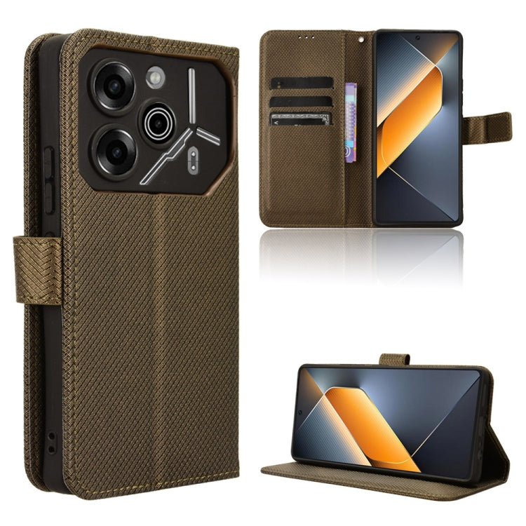 Diamond Texture Leather Phone Case, For Tecno Camon 30 Premier 5G, For Tecno Pova 6 Neo 4G, For Tecno Pova 6 4G, For Tecno Camon 30 Pro 5G, For Tecno Camon 30 5G / 4G, For Tecno Pova 6 Pro 5G, For Tecno Spark 20 Pro+ 4G, For Tecno Spark 20 Pro 4G      ...