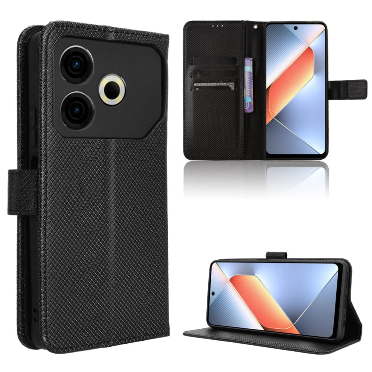 Diamond Texture Leather Phone Case, For Tecno Camon 30 Premier 5G, For Tecno Pova 6 Neo 4G, For Tecno Pova 6 4G, For Tecno Camon 30 Pro 5G, For Tecno Camon 30 5G / 4G, For Tecno Pova 6 Pro 5G, For Tecno Spark 20 Pro+ 4G, For Tecno Spark 20 Pro 4G      ...