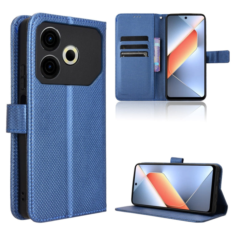 Diamond Texture Leather Phone Case, For Tecno Camon 30 Premier 5G, For Tecno Pova 6 Neo 4G, For Tecno Pova 6 4G, For Tecno Camon 30 Pro 5G, For Tecno Camon 30 5G / 4G, For Tecno Pova 6 Pro 5G, For Tecno Spark 20 Pro+ 4G, For Tecno Spark 20 Pro 4G      ...