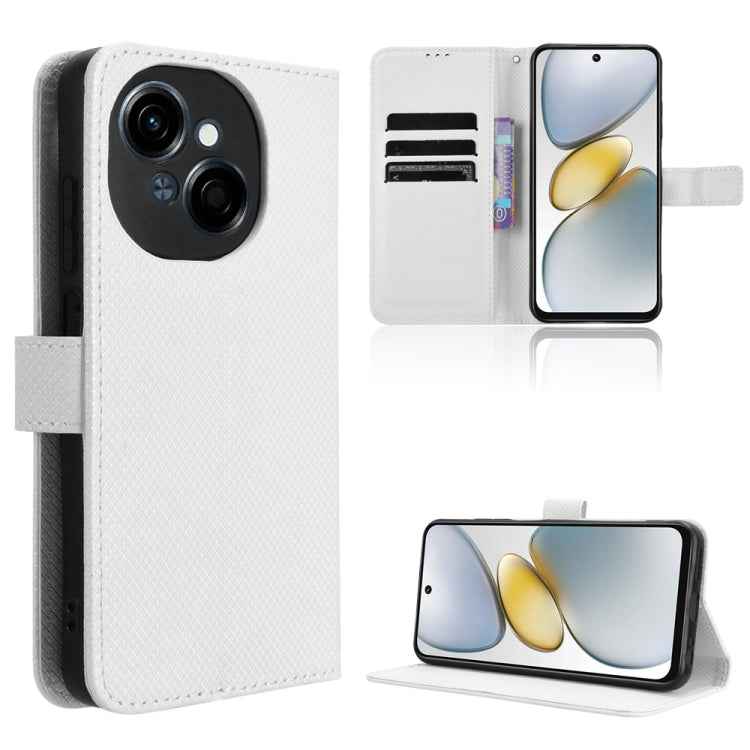 Diamond Texture Leather Phone Case, For Tecno Spark Go 1 / Pop 9 / Spark Go 2025, For Tecno Spark 30C 4G, For Tecno Spark 20 Pro 5G, For Tecno Camon 30 Premier 5G, For Tecno Pova 6 Neo 4G, For Tecno Pova 6 4G, For Tecno Camon 30 Pro 5G                 ...